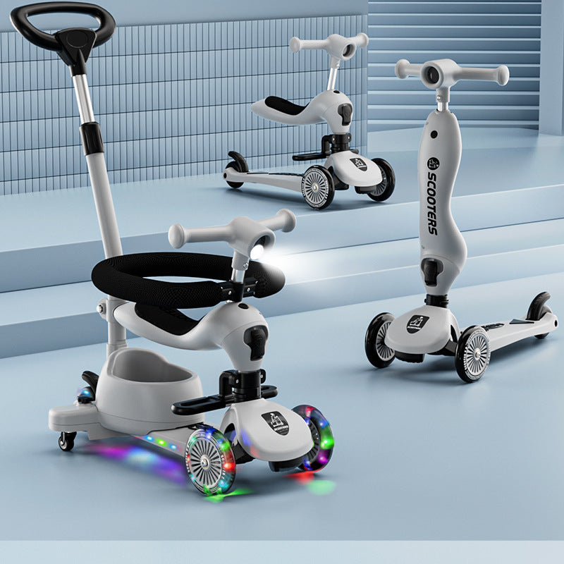 Scooter bébé peut s'asseoir pousser ou glisser