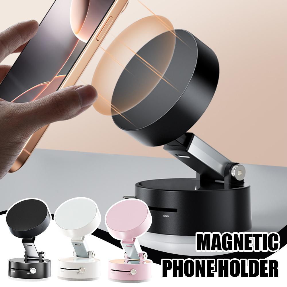 Support de téléphone à vide magnétique pliable coupe à aspiration pliable avec coupe à aspiration mains libres
