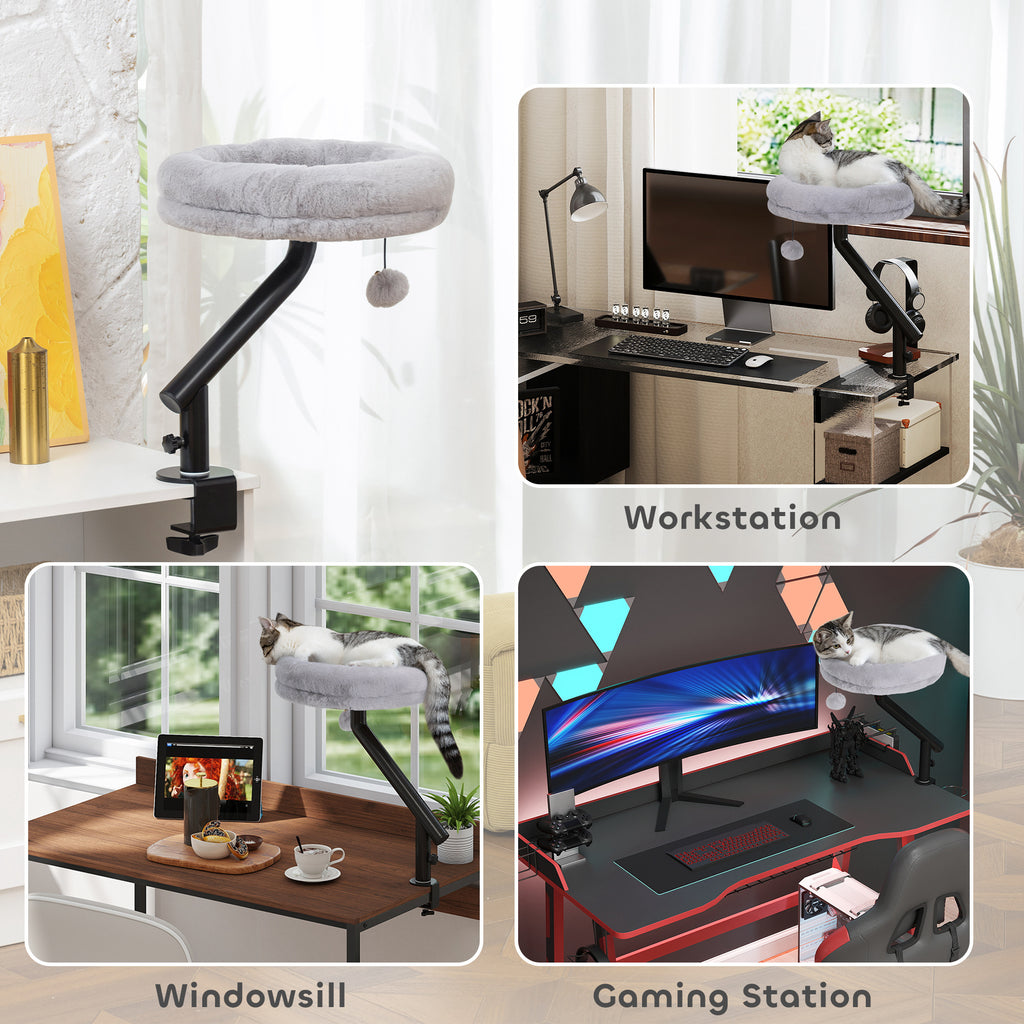 Lit de bureau pour chats