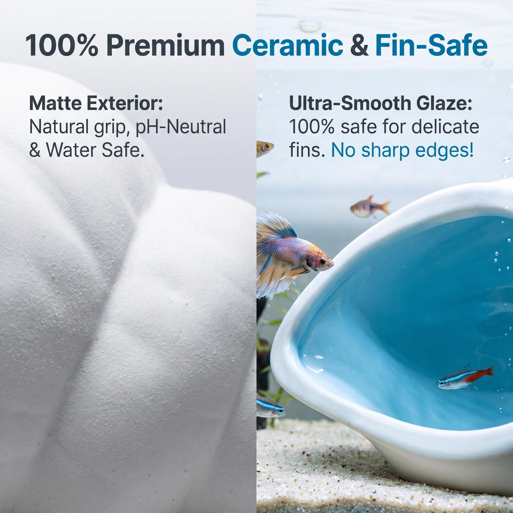 Cave d'aquarium en céramique pour Betta Fish Tank Decor