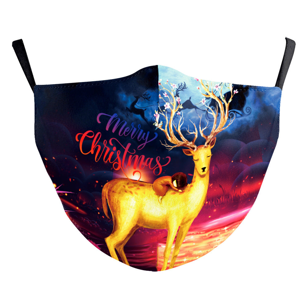 Masque d'impression numérique Starry Sky de Noël