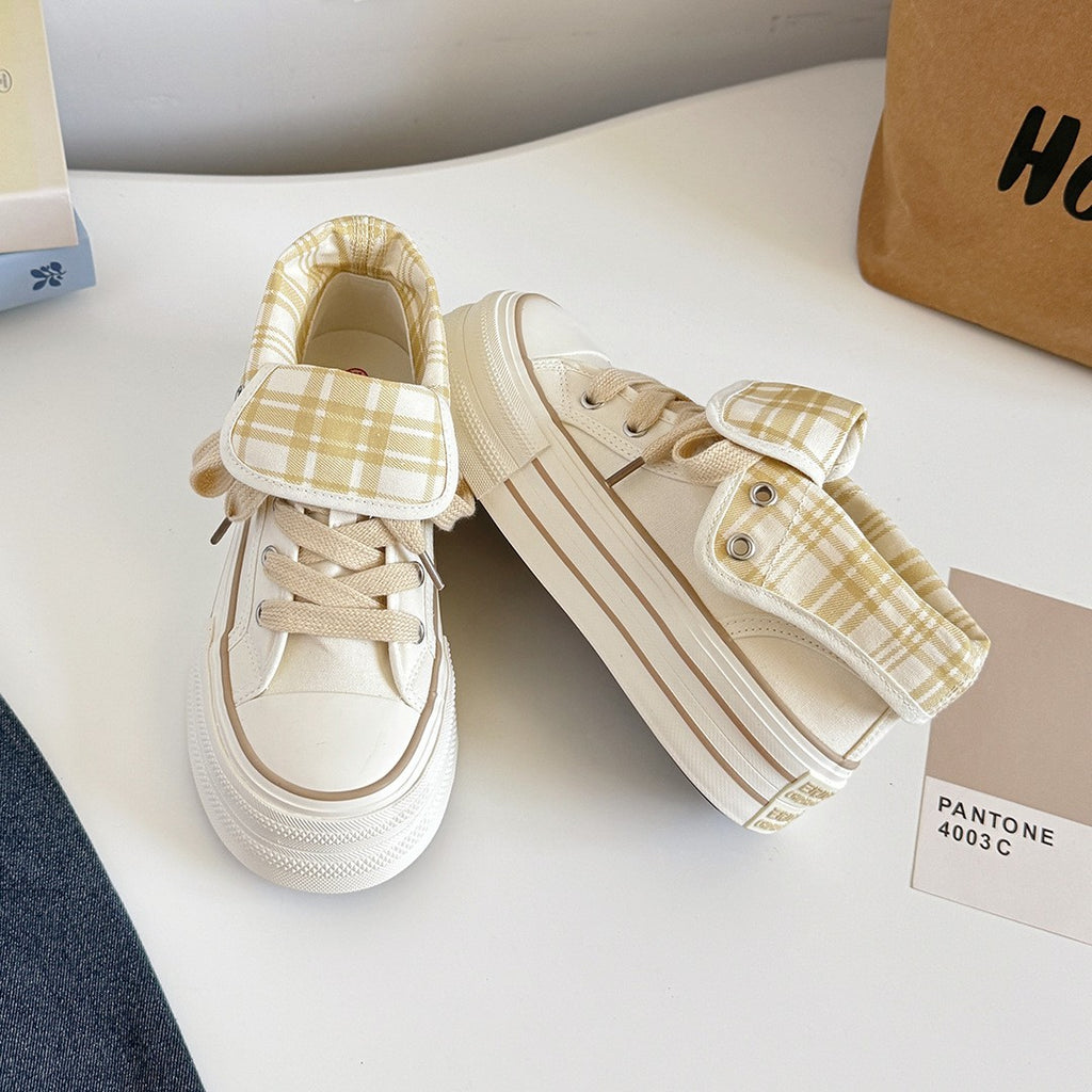 Chaussures en toile pour femmes de style coréen