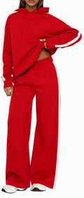 Pantalon à capuche et pantalon à jambes larges, deux pièces