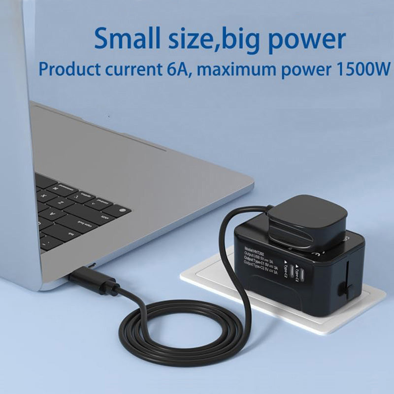 Adaptateur de voyage dans le monde entier tout en un adaptateur d'alimentation universelle prise de courant