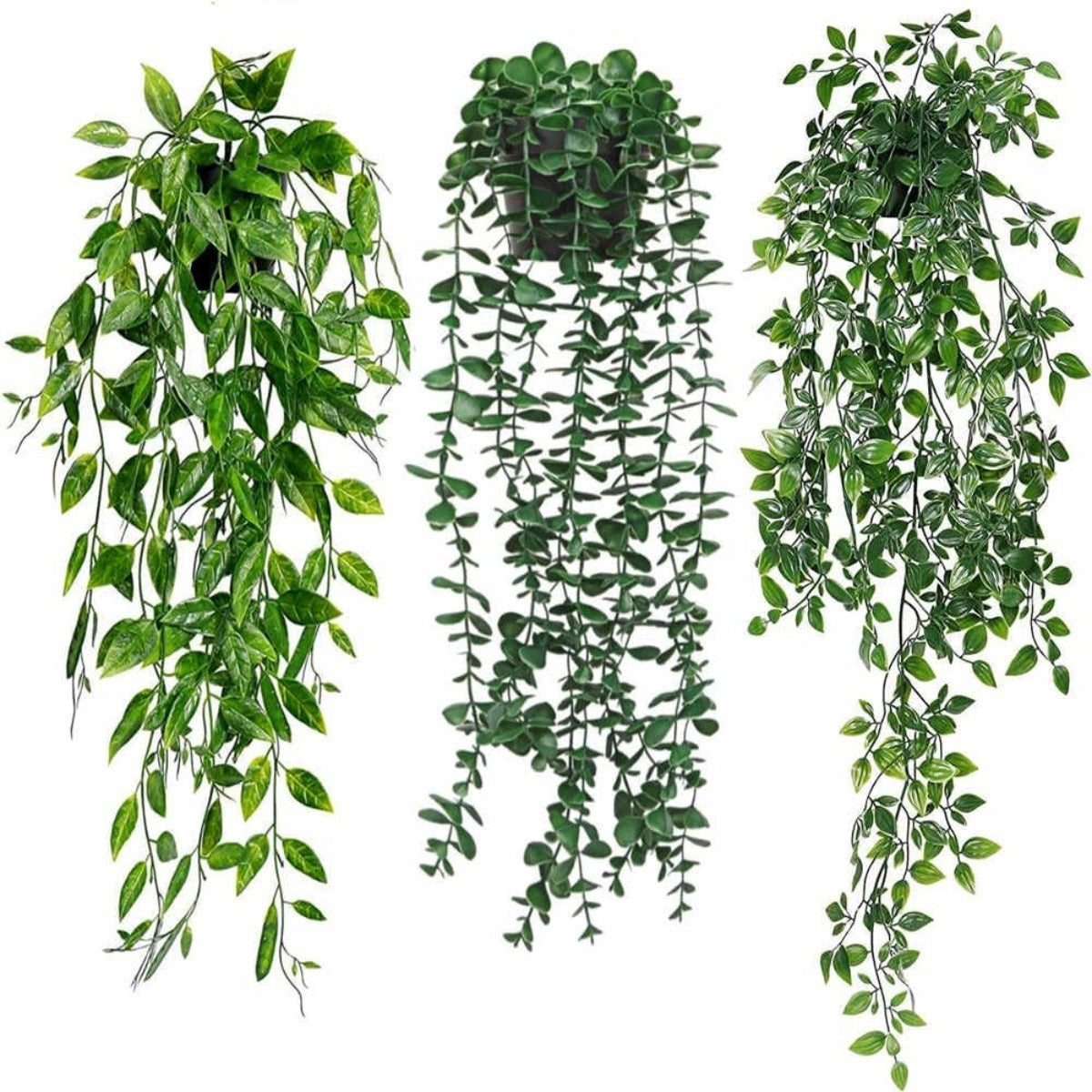 3-Pack de plantes de suspension artificielle – plantes artificielles