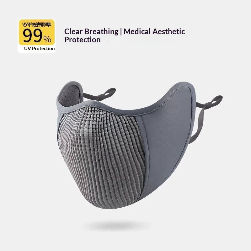 Écran solaire et masque d'équitation 3D stéréoscopique respirant