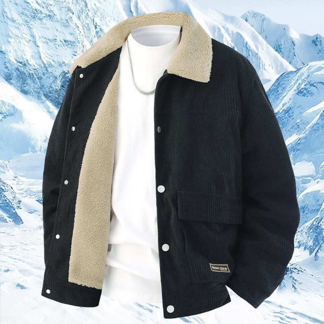 Veste de lapelle épaissie pour hommes