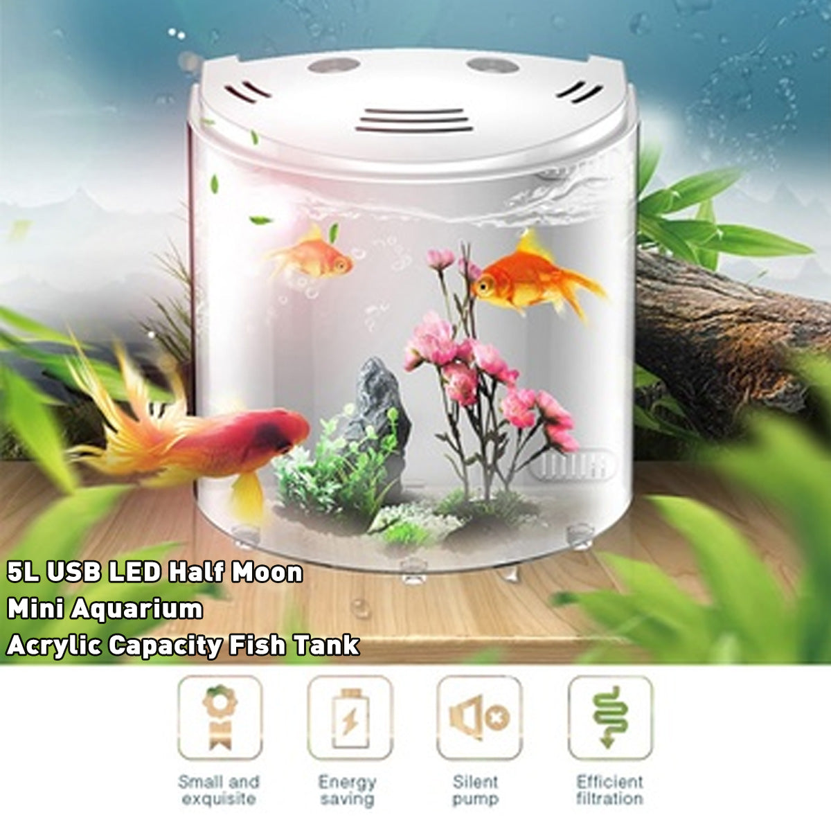 Réservoir écologique de poisson acrylique