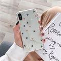 Simple coeur de fleur 6splu XS max / XR cas pour iP 8 / 7plus