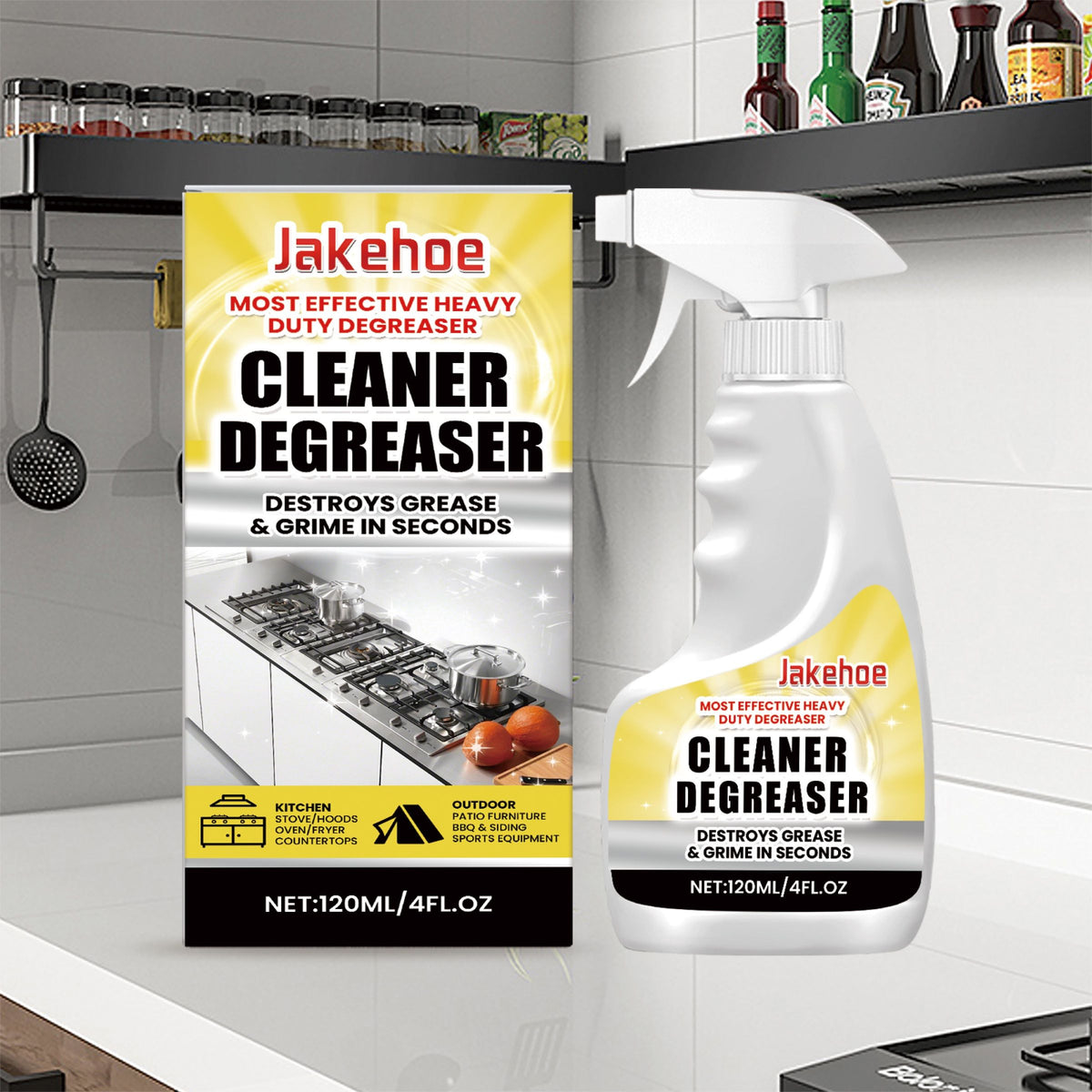 Vaporisateur de nettoyage de la graisse de cuisine JAKEHOE