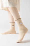 5 paires de chaussettes pour femmes à motif confortable doux porter quotidiennement