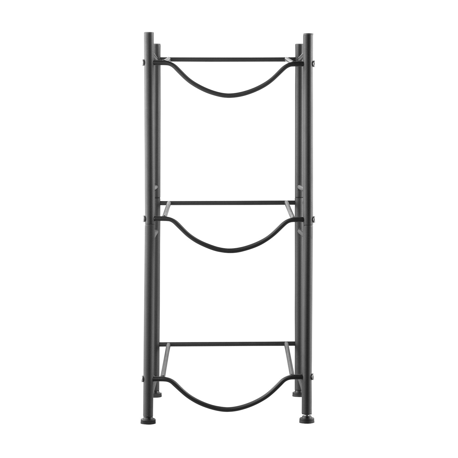 VEVOR 3 niveaux Porte-jug d'eau Rack de bouteille d'eau monoligne pour 3 bouteilles noir