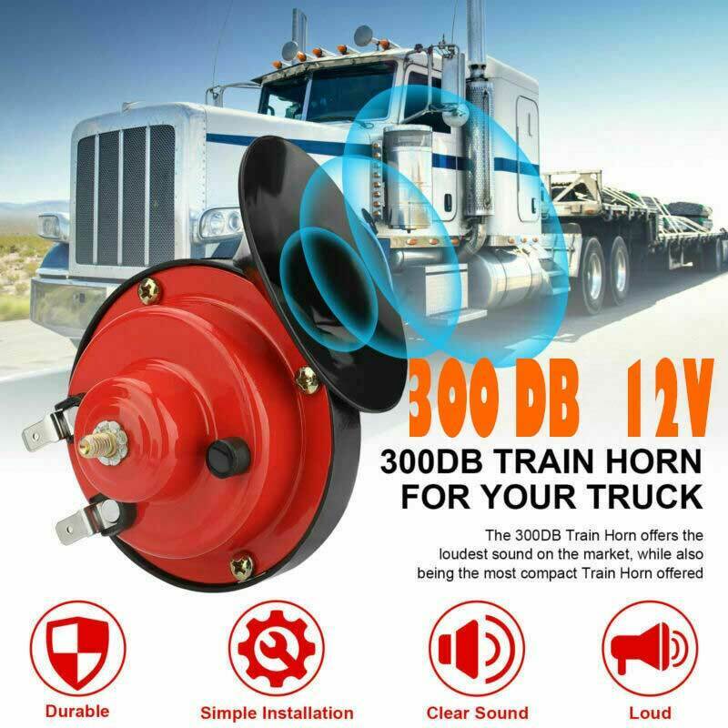 12V 300DB Super Loud Train Horn Waterproof pour moto camion VUS bateau