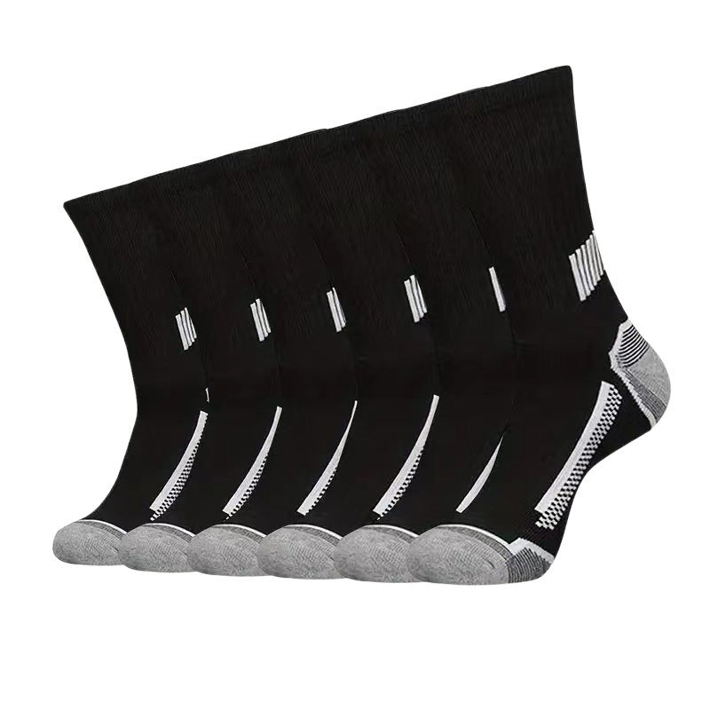 Basketball simple pour hommes Chaussettes mi-calf
