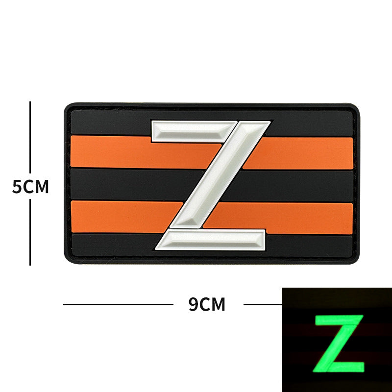 Patch militaire tactique en PVC avec support velcro