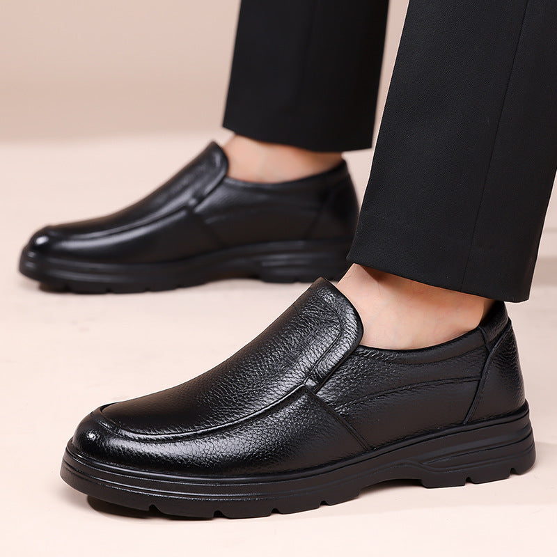Chaussures Casual d'affaires en cuir véritable pour hommes