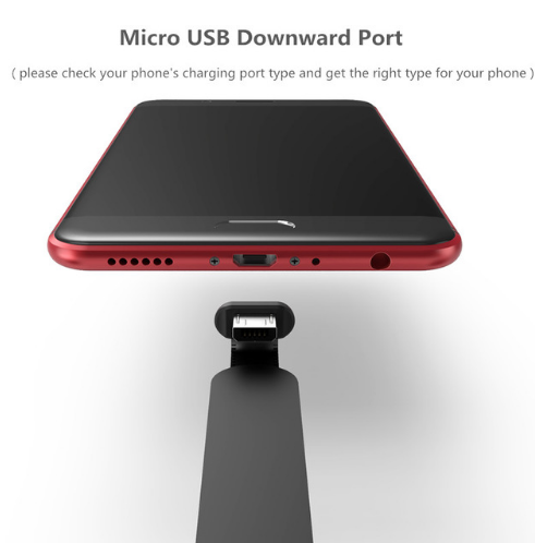Compatible avec le câble de charge de poignée confortable Gaming L Bend Téléphone Cable