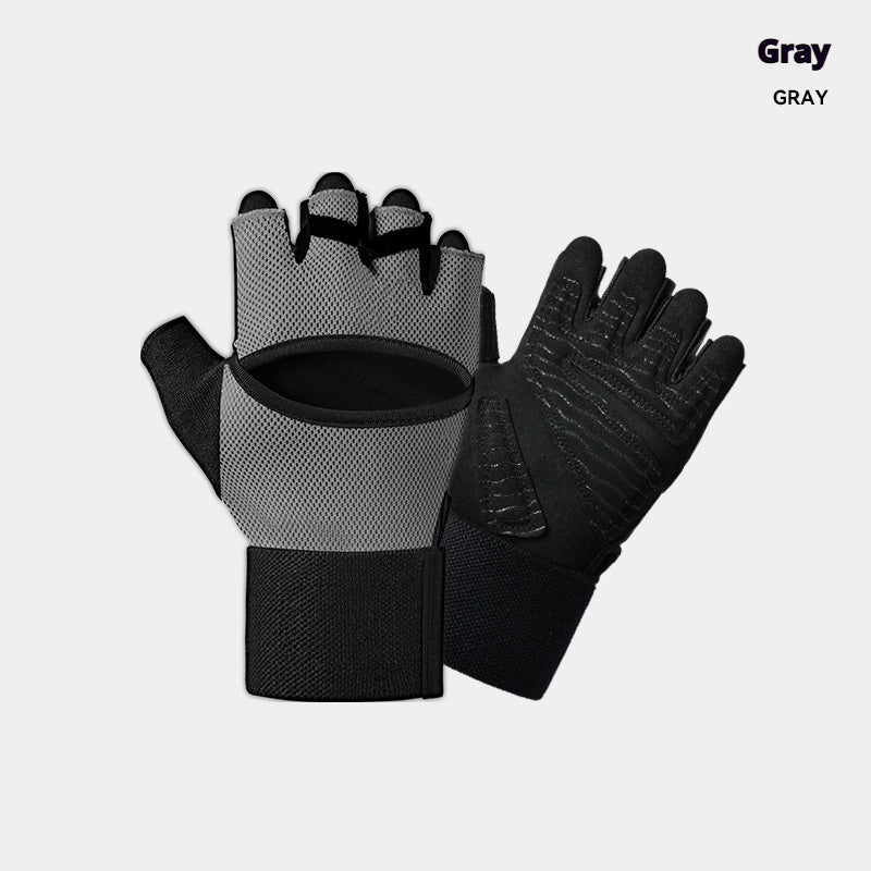 Gants de gym avec bretelles intégrées pour barres de traction