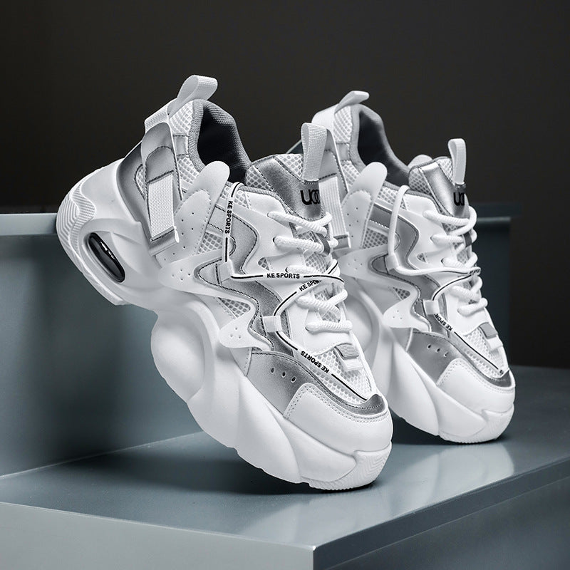 Hommes Chaussures Casual avec Mesh Respirant et une Plateforme Sole Pour la Hauteur Ajoutée