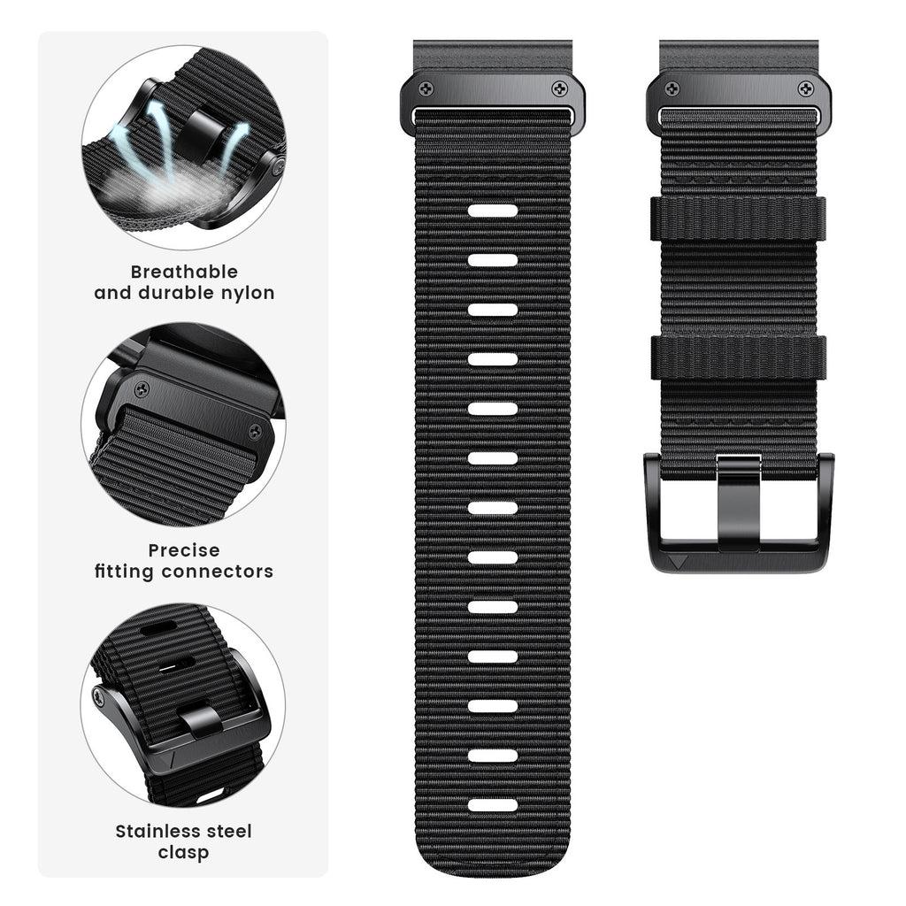 Bracelet de montre en nylon tissé à libération rapide