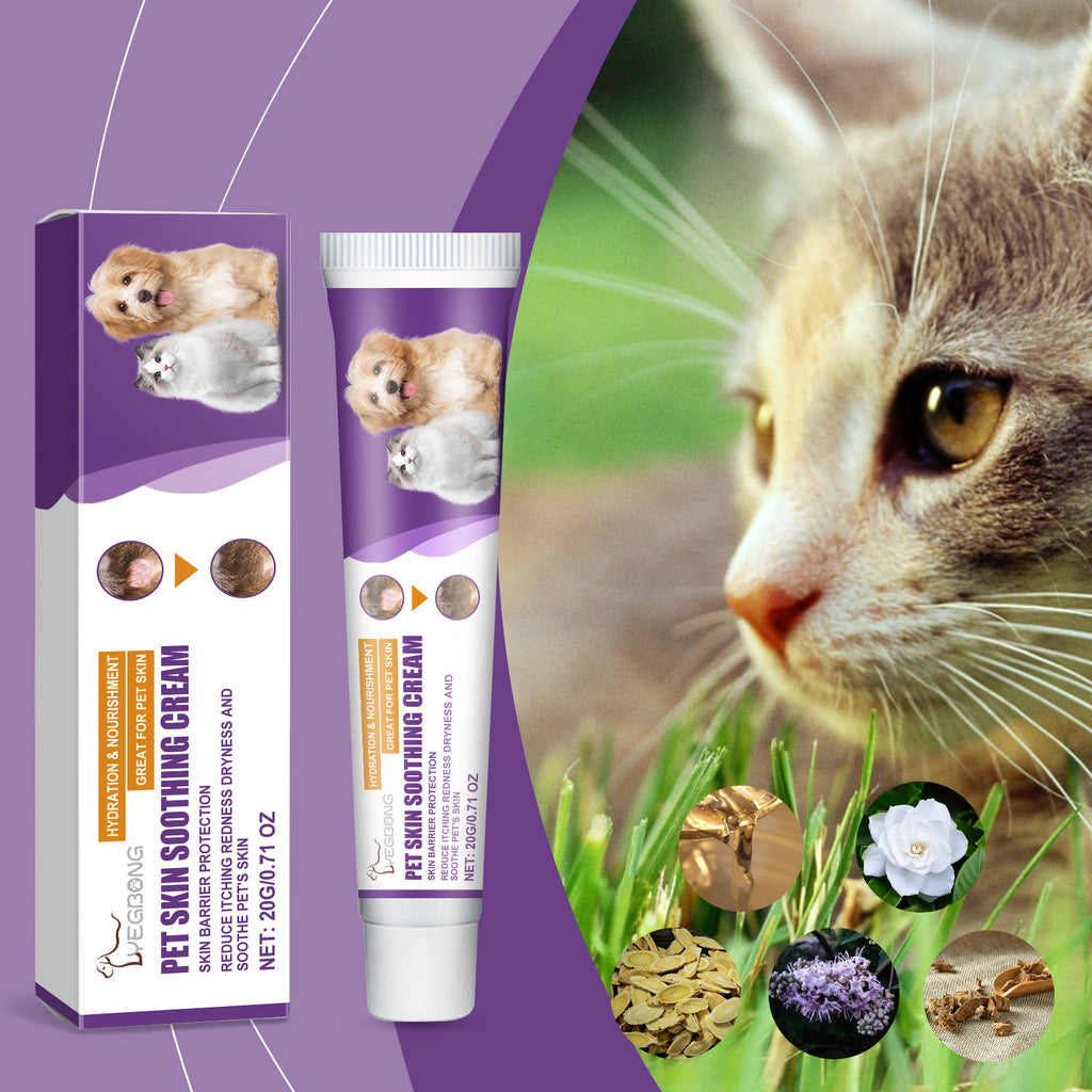Crème apaisante douce soin de la peau d'animal naturel