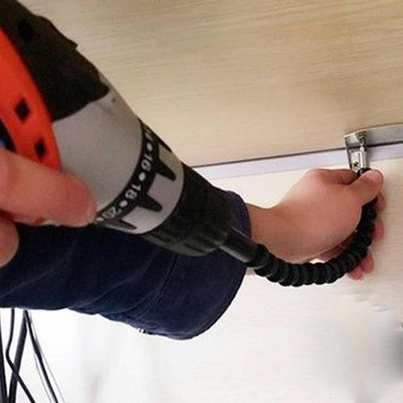 Angle Drilling Flexible Shaft Bit Kit Extension tournevis Bit Holder+black Universal Flexib