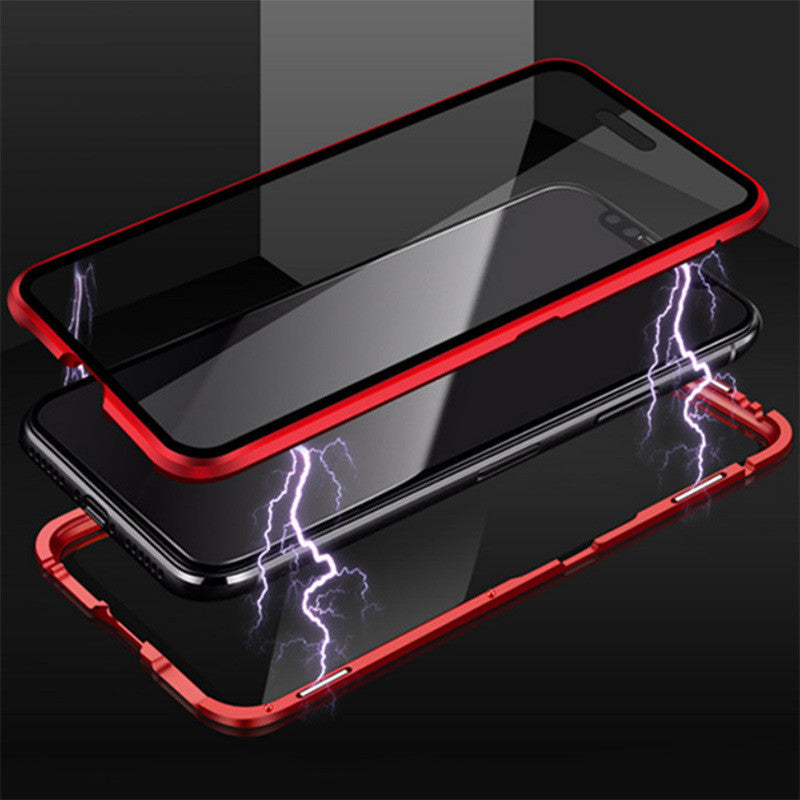 Housse de protection en verre transparent en métal mince