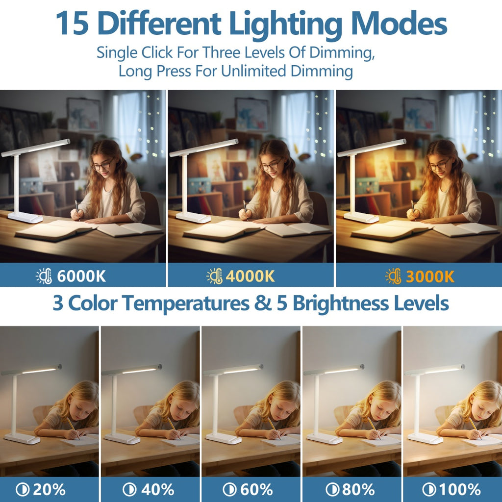 Lampe de bureau LED 360 réglable