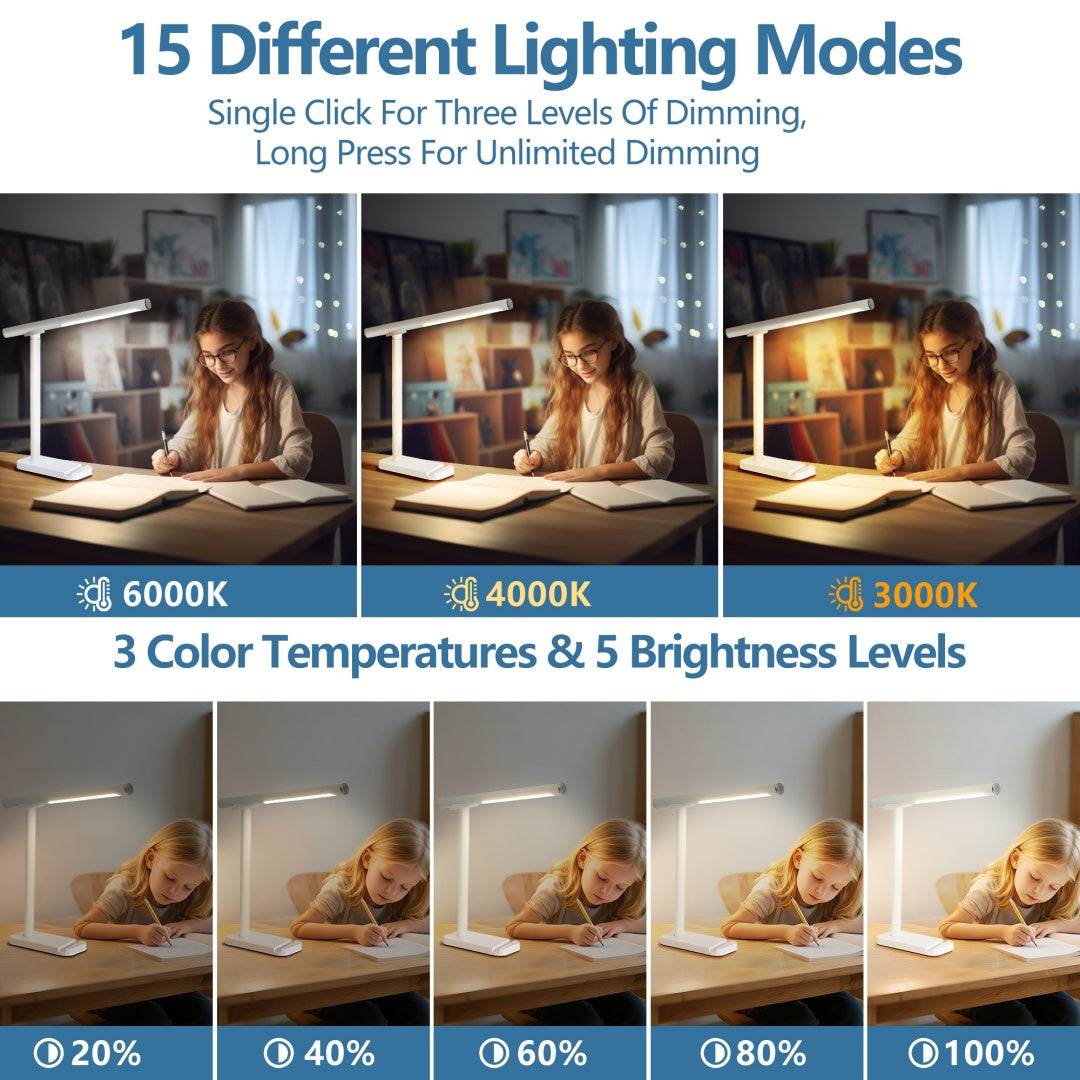Lampe de bureau LED 360 réglable