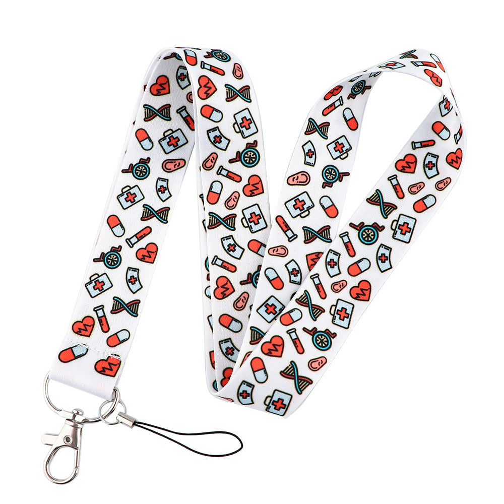 Mignon Docteur Cartoon Téléphone portable Lanyard