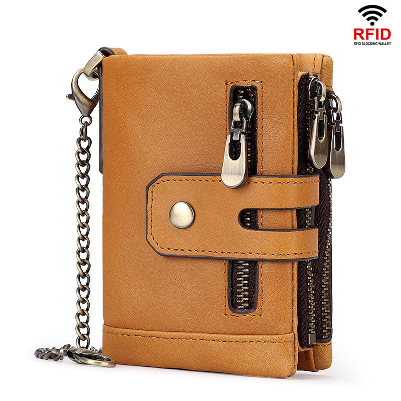 La mode masculine Personnalité Trifold Portefeuille multicolore