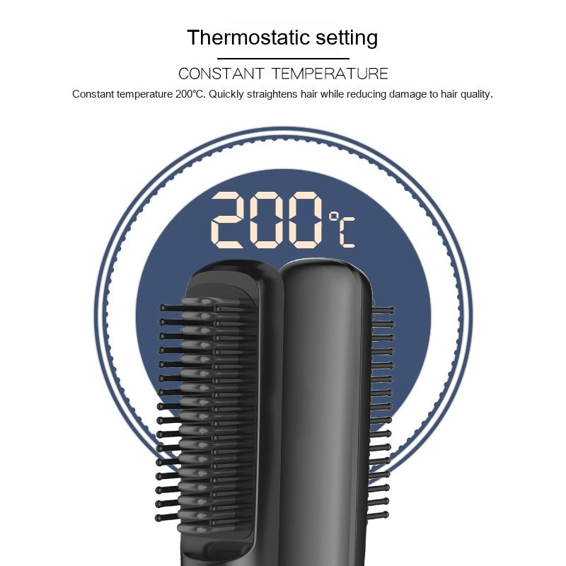 Charge sans fil Anion Comb droit Usb Charge pour le curling ou le redressage