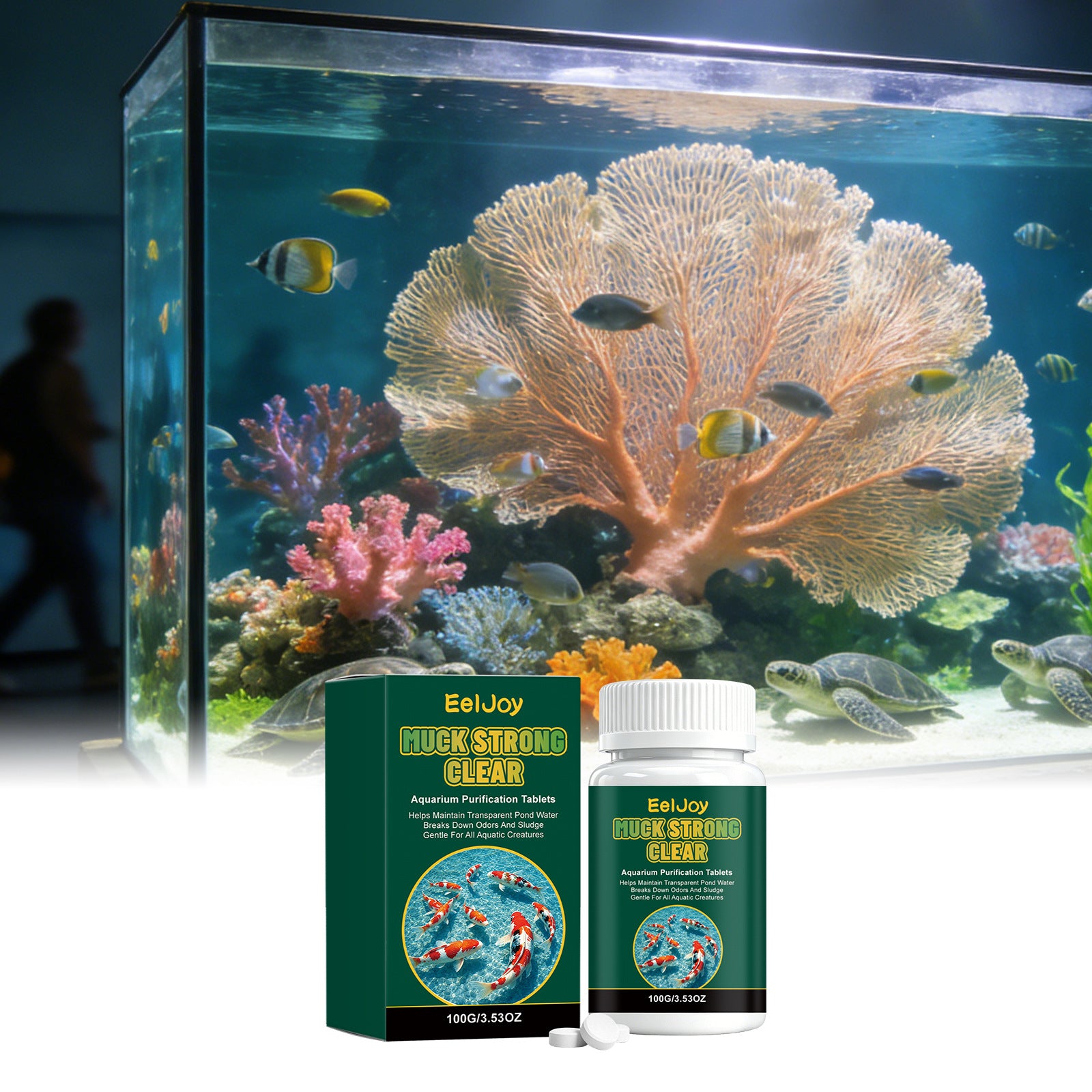 Aquarium purification de l'eau réservoir de poisson nettoyage de qualité de l'eau pour améliorer la turbidité de l'eau Da