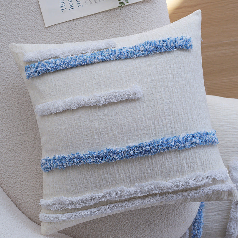 Chambre à coucher bleue Tufted Coussin Coussin Coussin Insert non inclus