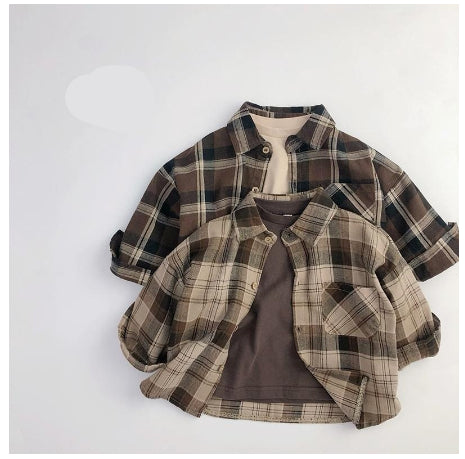 Manteau de printemps élégant et chemise pour enfants