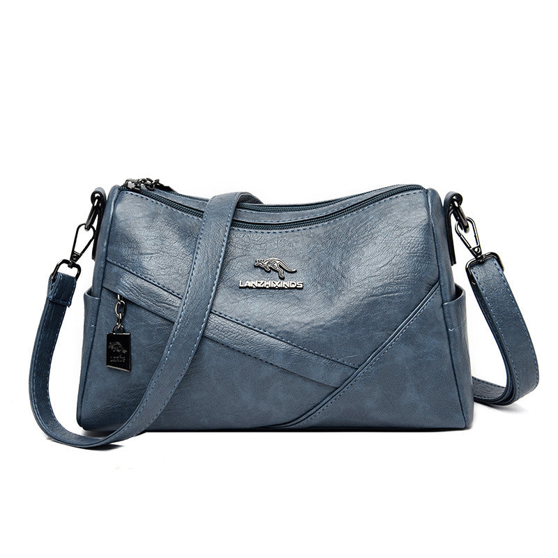 Épaule en cuir souple de mode Sac transversal de grande capacité