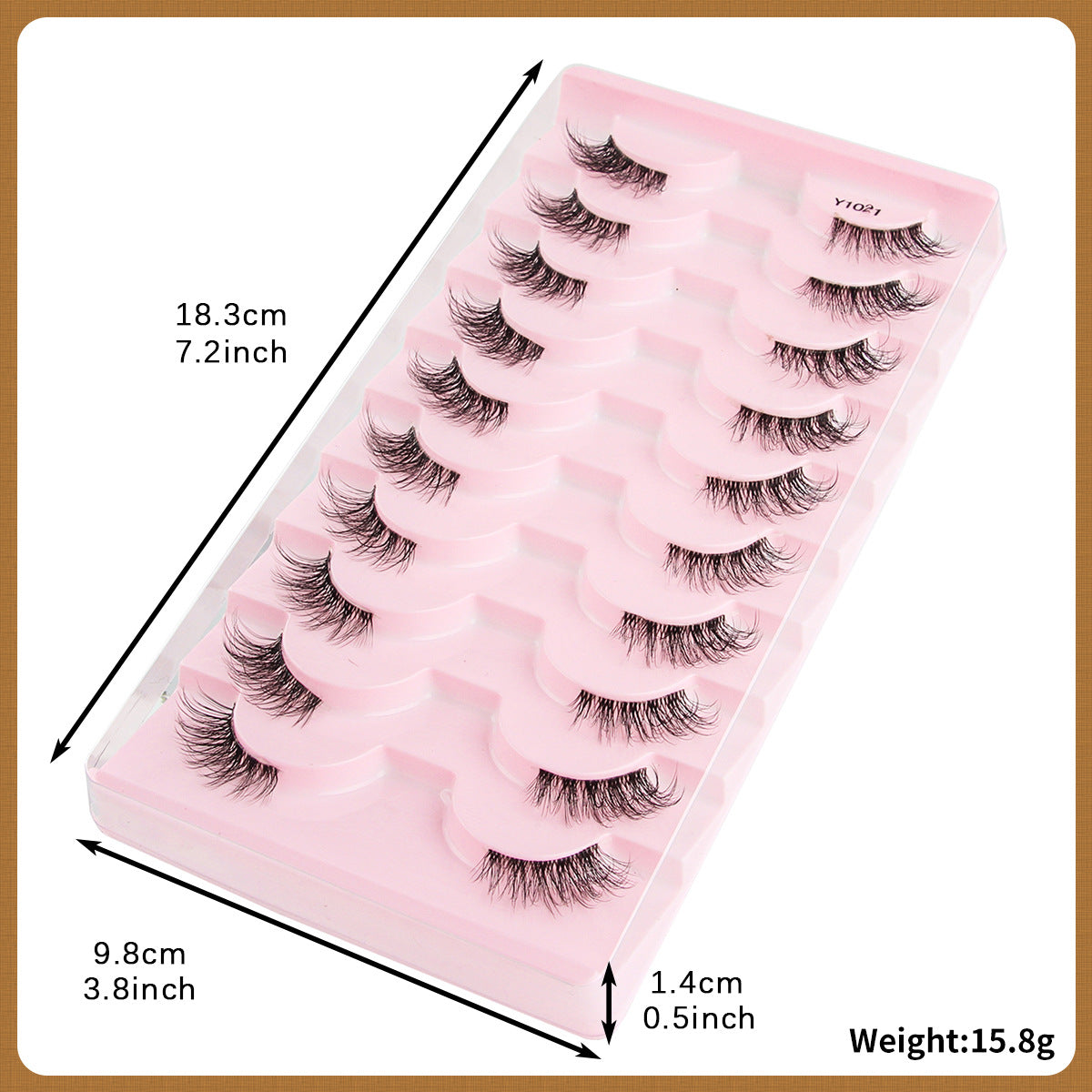 Femmes Portable Européen et style américain Sheer demi-longueur faux cils