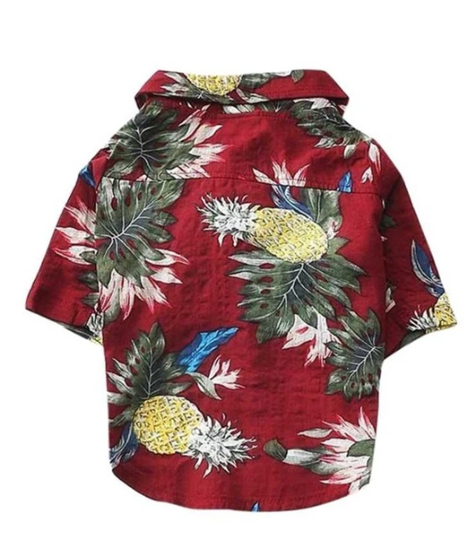 Vêtements de chemise de style chien hawaïen