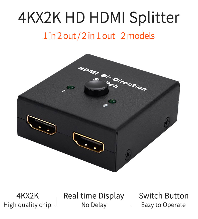HDMI bidirectionnel deux dans un interrupteur extérieur