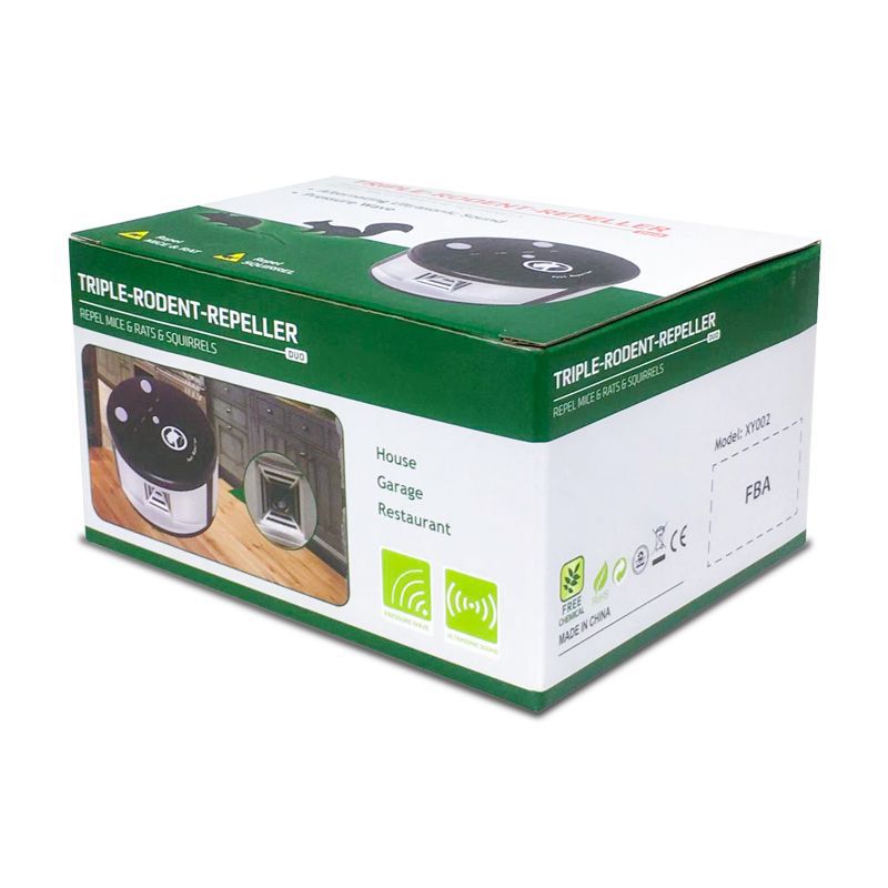 Répulsif à ultrasons anti- Rodent ABS Round Mouse Repeller Répulsif Pestif multifonctionnel