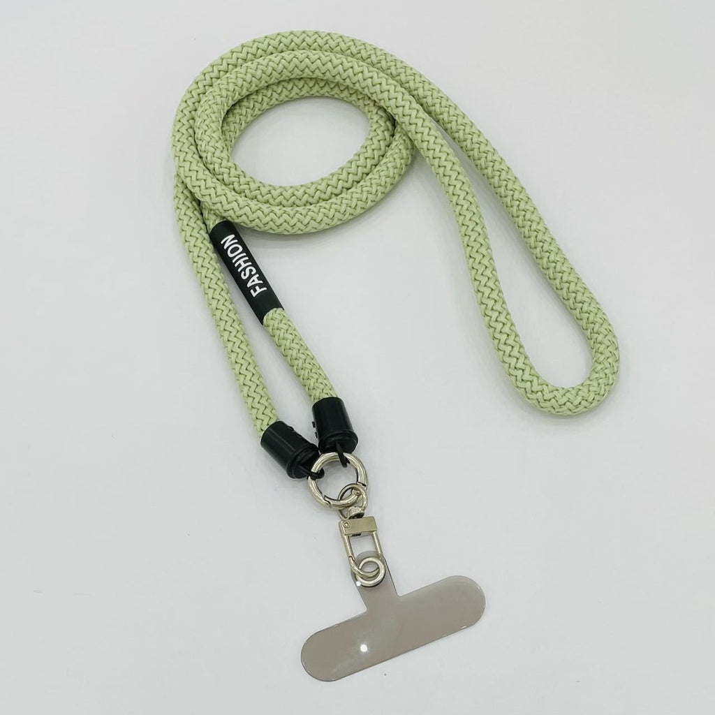 Lanyard de téléphone décoratif tressé fluorescent amovible