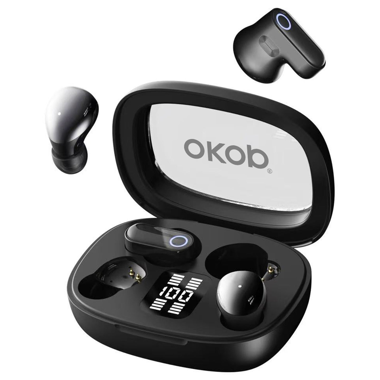 KP-227 Meilleurs appareils Bluetooth dans l'oreille Affichage numérique de la batterie Mini taille Ultra-Long
