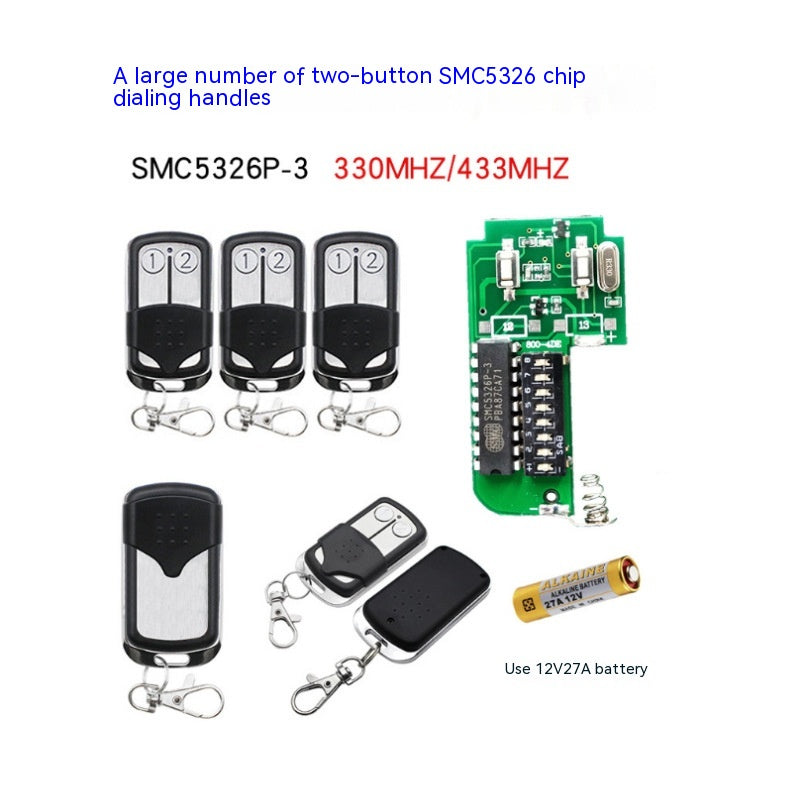 Malaisie 330MHz Cadran Thaïlande SMC5326 Chip 433m Cadran Poignée de télécommande