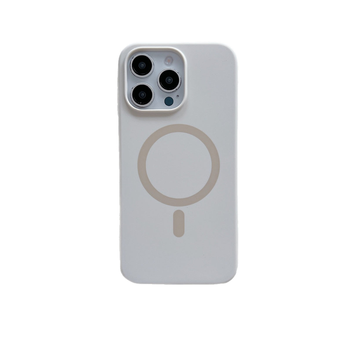Silicone liquide de couleur solide Grand trou boîtier de téléphone magnétique