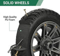 PU Roue de brouette 14 pouces 3.50-8 Puncture Proof Solide pneu lourd noir