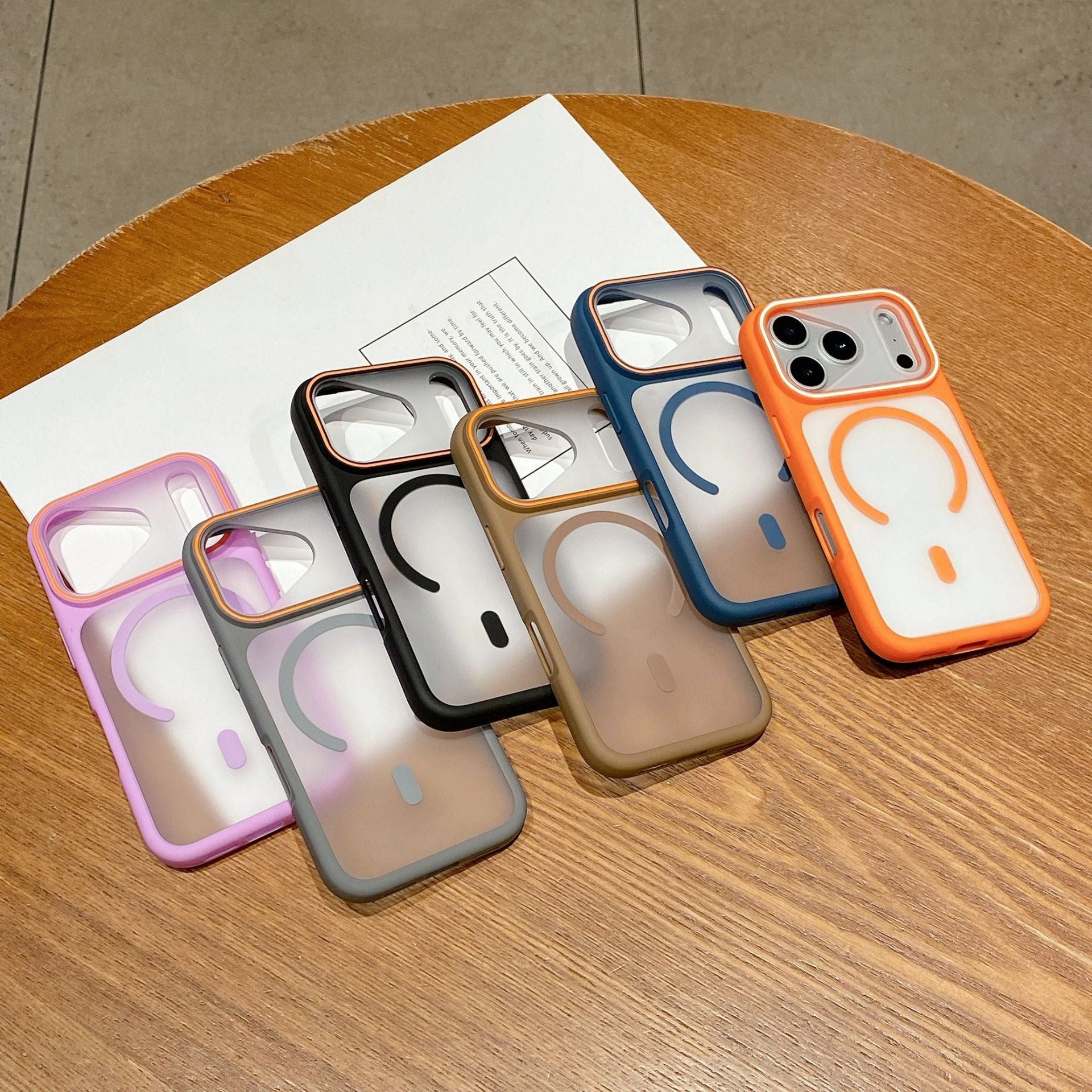 Smartphone grand écran magnétique Matte cas résistant à la goutte