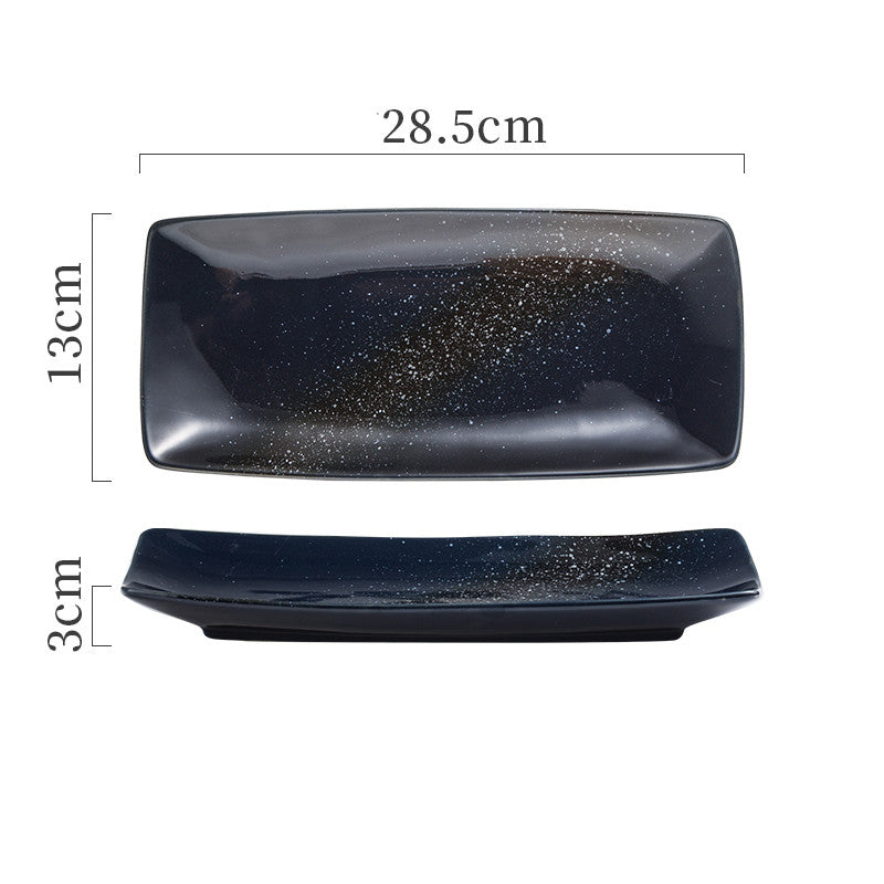 Plaques céramiques japonaises Sushi Dish Tableware Plateau Couverts