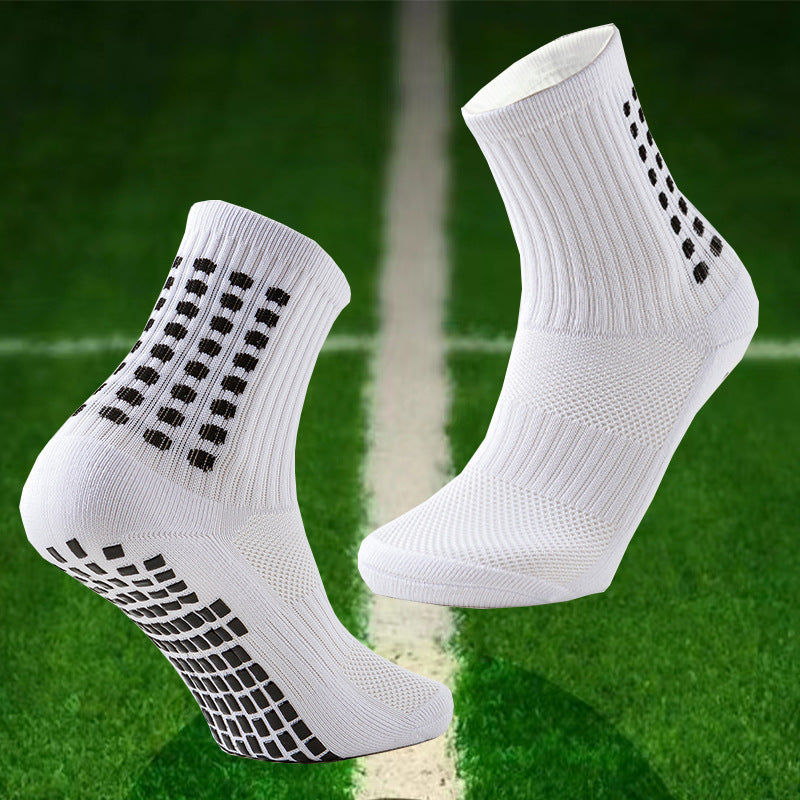 Chaussettes de basketball respirante Studs en caoutchouc antidérapant Sole