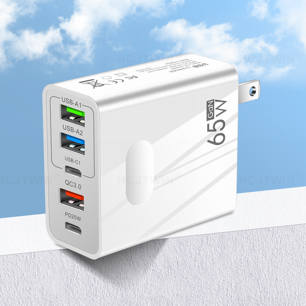 Chargement rapide Chargeur de téléphone mobile Type-c PD Trois USB Multi-port prise de voyage