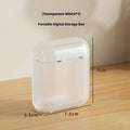 Boîte de stockage de câble de données transparent blanc-PP-1 pièce